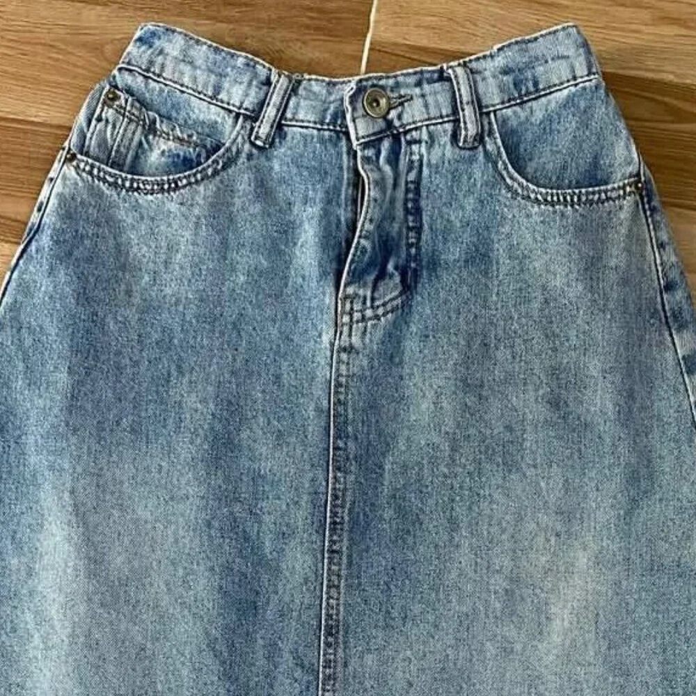 Blue Denim Skirts - Picture 3 of 3